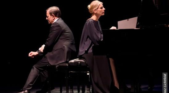 Francis Huster joue Vladimir Horowittz avec Claire-Marie Le Guay (Photo DR)