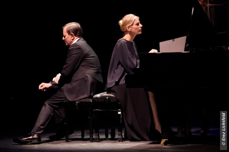 Francis Huster joue Vladimir Horowittz avec Claire-Marie Le Guay (Photo DR)