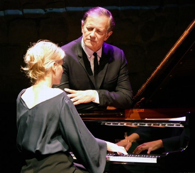Francis Huster joue Vladimir Horowittz avec Claire-Marie Le Guay (Photo DR)