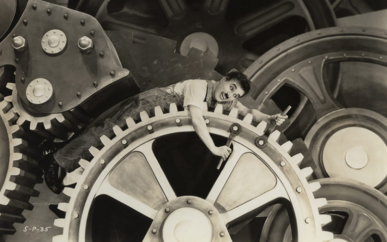Charlie Chaplin Les temps modernes (Photo Musée d'arts de Nantes)