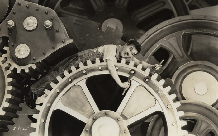 Charlie Chaplin Les temps modernes (Photo Musée d'arts de Nantes)