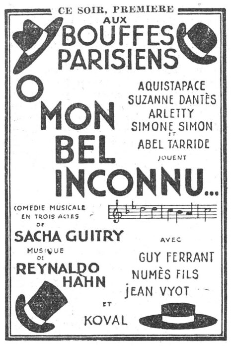 Ô mon bel inconnu à l'Opéra de Tours.