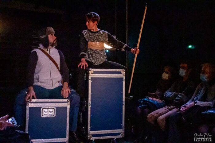 Don Quichotte, adapté par la Compagnie Sept-Épées à la Grange-Théâtre de Vaugarni (Photo Compagnie Sept-Épées)