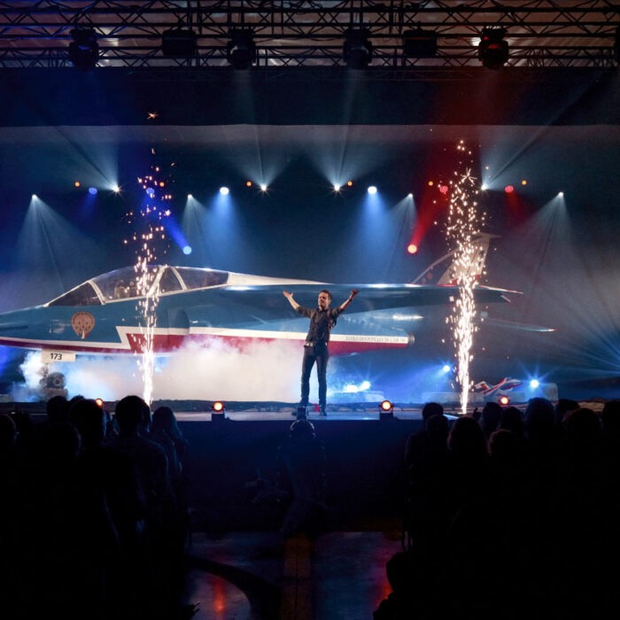 Le retour de l’Alpha&nbsp;Jet à&nbsp;Toursavec Gaël le magicien aux&nbsp;commandes